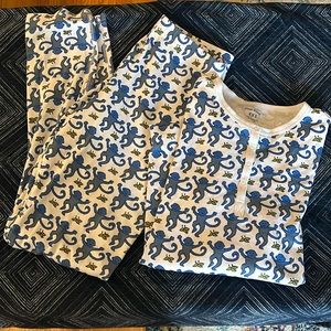 Roller Rabbit Blue Monkey pajamas (XXS)